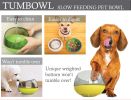 Pet Life 'Tumbowl' Slow Feeding Pet Bowl - Blue