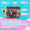 Dog Hair Dye 8 Color Dog Safe Hair Dye Non Toxic & Temporary Pet Hair Dye for Dogs - Willow Pet Products