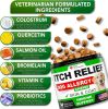 2 Pack Dog Allergy Chews Itch Relief for Dogs Anti Itch for Dogs Allergy Support Immune Health Supplement 240 Treats - Vet Promise