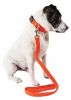 Pet Life 'Aero Mesh' 2-In-1 Dual Sided Comfortable And Breathable Adjustable Mesh Dog Leash-Collar - Orange - Small