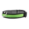 LED Dog Collar USB Rechargeable Adjustable Dog Safety Collar Night Safety Flashing Luminous Light up Collar - Green - XL