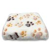 Soft and Fluffy High Quality Pet Blanket Cute Cartoon Pattern Pet Mat Warm and Comfortable Blanket for Cat and Dogs Pet Supplies - White - For big dog