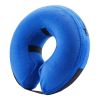 Soft Dog Cone Collar for After Surgery - Inflatable Dog Neck Donut Collar - Elizabethan Collar for Dogs Recovery - CQLQ05 Cows Point hook and loop - L