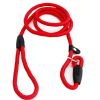 Durable Dog Slip Rope Leash With Strong Slip Lead; Adjustable Pet Slipknot Nylon Leash For Dogs - Black - L - Diameter 1.0cm