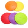 Pet UFO Toys New Small Medium Large Dog Flying Discs Trainning Interactive Toy Puppy Rubber Fetch Flying Disc 15CM - Pink