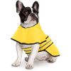 Reflective Dog Raincoat Hooded Slicker Poncho for Small to X-Large Dogs and Puppies; Waterproof Dog Clothing - Red - Small