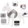 Summer Strap-style Dog Leash Adjustable Reflective Vest Walking Lead for Puppy Polyester Mesh Harness Small Dog Collars - Gray - XS