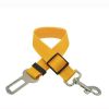 Pet Dog Cat Car Seat Belt For Accessories Goods Animals Adjustable Harness Lead Leash Small Medium Travel Clip French Bulldog - yellow